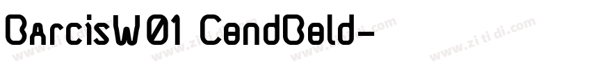 BarcisW01 CondBold字体转换